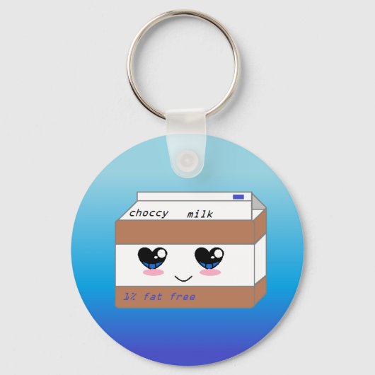 Blue Choccy Button Sleutelhanger (Voorkant)