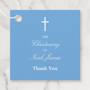 Blue Christening Bedankt voor je favoriete tags Bedankjes Labels