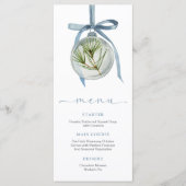 Blue Christmas Dinner Menu (Devant)