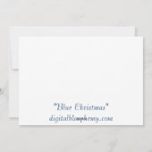 Blue Christmas Flat Kaart (Achterkant)