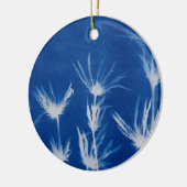 Blue Christmas Floral Ornament (Links)