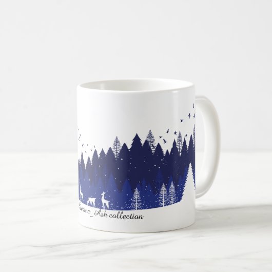 Blue Christmas Mug (Devant droit)