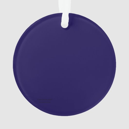 Blue Christmas Tree Acrylic Ornament (dos)