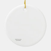 Blue Christmas Tree with Decorations Keramisch Ornament (Achterkant)