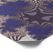 Blue Chrome Cross Poster (Hoek)