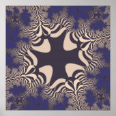 Blue Chrome Cross Poster (Voorkant)