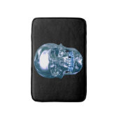 Blue Chrome Skull Bath Mat (Voorkant Verticaal)
