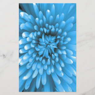Blue Chrysanthemum Briefpapier