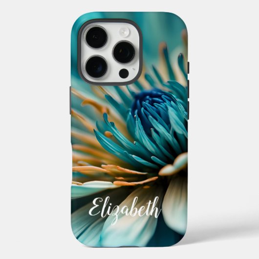 Blue Chrysanthemum Flower iPhone / coque ipad (Verso)