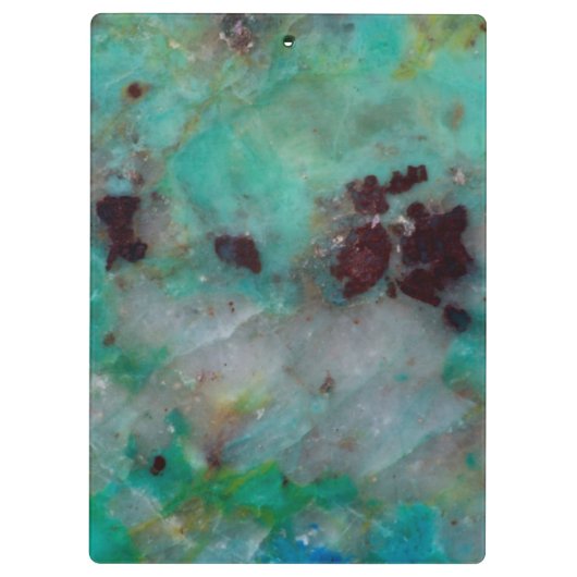 Blue Chrysocolla Jasper Klembord (Achterkant)