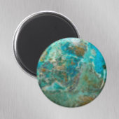 Blue Chrysocolla Mineral Stone Magneet