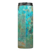 Blue Chrysocolla Mineral Stone Thermosbeker (Achterkant)