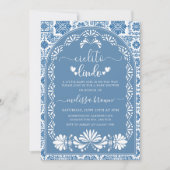 Blue Cielito Lindo Baby shower Invitation (Devant)