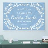 Blue Cielito Lindo Baby shower Welkom Spandoek (Beurs)