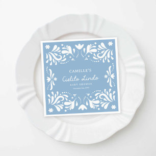 Blue Cielito Lindo Boy Baby shower Servet