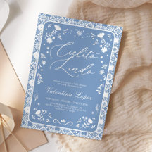 Blue Cielito Lindo Talavera Baby Shower