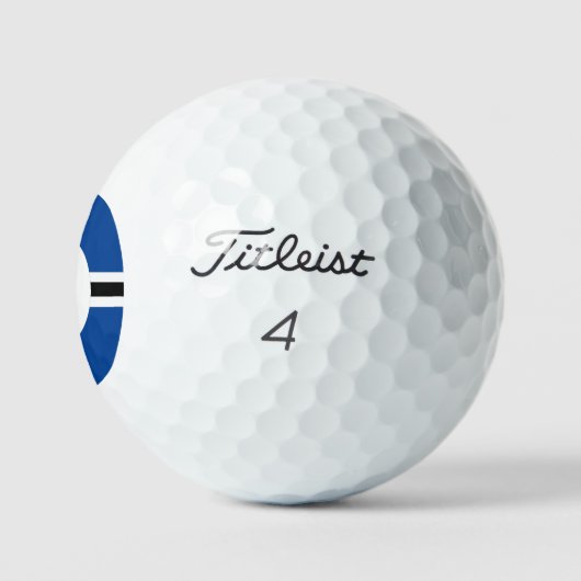 Blue Circle Personalized Golf Ball (3) HAMbWG Golfballen (Logo)