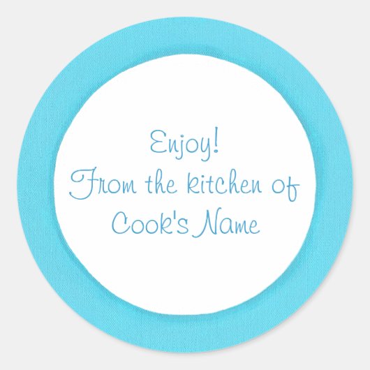 Blue Circle Uit de keuken van deksel Stickers (Voorkant)