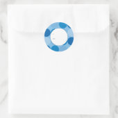 Blue Circles Cadeau Label (Tas)