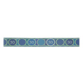 Blue Circles Pattern Custom Birthday Age Lint (Voorkant)
