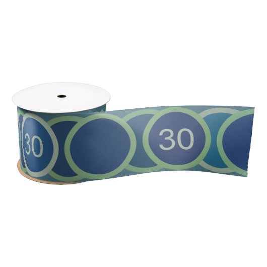 Blue Circles Pattern Custom Birthday Age Lint (Spoel)