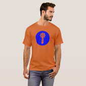 Blue Circular API Key Icon T-shirt (Voorkant volledig)