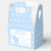 Blue Circus Cute Elephant Bedankt voor uw komst Bedankdoosjes (Geopend)