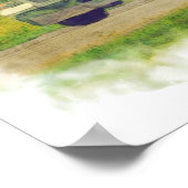 Blue Cistern Truck Highway Driving Art Poster 6 (Hoek)