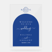 Blue Clam Seashells Coastal Beach Wedding Welcome (Recto)