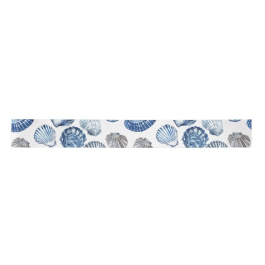 Blue Clam Shells Patroon Tissue Paper Lint (Voorkant)