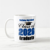 Blue Class of 2026 Graduation Keepsake Koffiemok (Links)