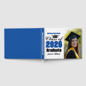 Blue Class of 2026 Graduation Photo Gastenboek (Volledig)