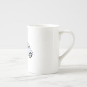 Blue Classic Fiat 500 Topolino Bone China Mok (Rechts)