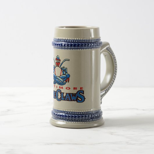 Blue Claws Stein Bierpul (Voorkant rechts)