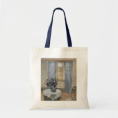 Blue Clematis in de Studio van de kunstenaar, Anna Tote Bag (Voorkant)