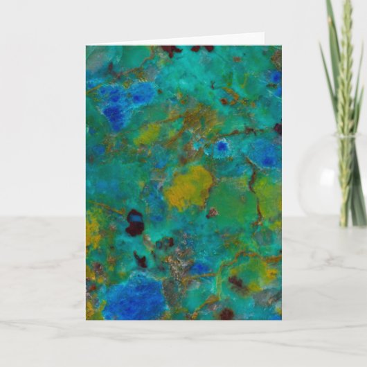 Blue Cliff Chrysocolla Kaart (Voorkant)