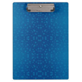 Blue clipboard with a metallic clip klembord (Voorkant)
