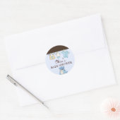 Blue Clothesline Baby shower Sticker (Envelop)