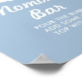 Blue Cloud 9 Baby shower Momosa Poster (Hoek)