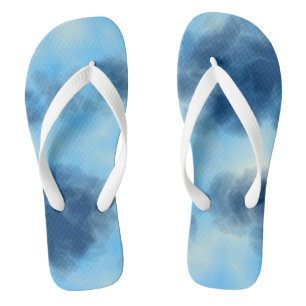 Blue Cloud Abstract Teenslippers