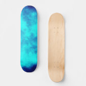 Blue Cloud Effect Skateboard (Voorkant)