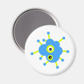 Blue Cloud Germ Magneet (Voorkant / Achterkant)