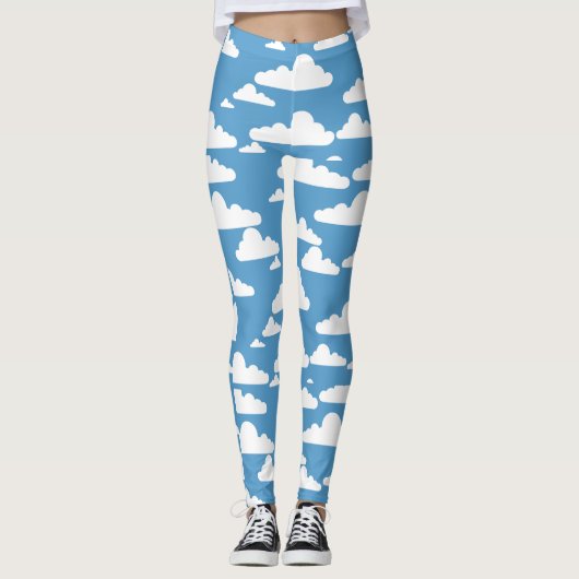 Blue Cloud Leggings (Voorkant)
