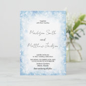 Blue Cloud neige les invitations de mariage (Debout devant)