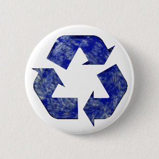 Blue Cloud Recycling Button