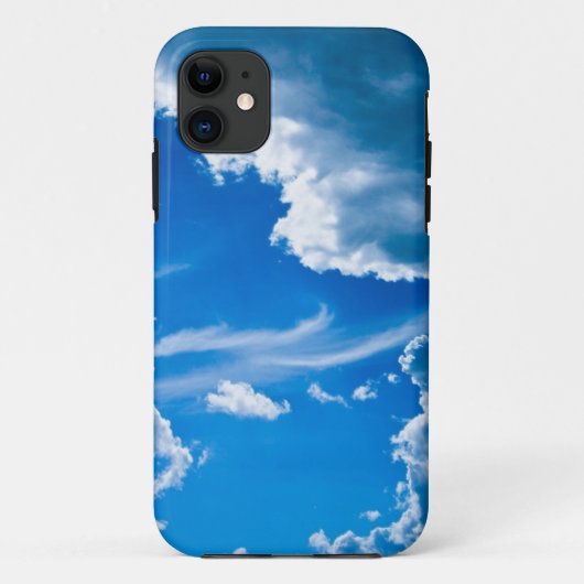 Blue Clouds iPhone Barely Daar Universal Hoesje (Achterkant)