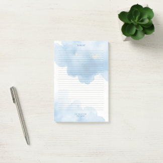 Blue Clouds Notepad To Do List Post-it® Notes