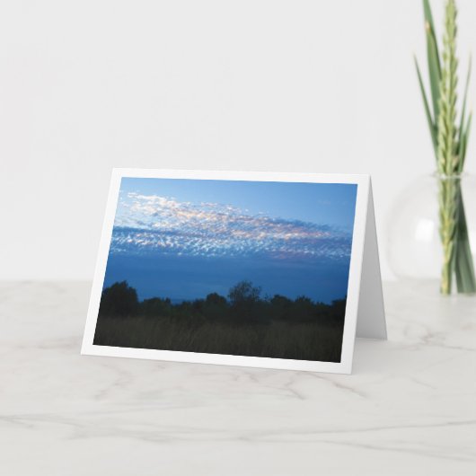 Blue Cloudscape Kaart (Voorkant)