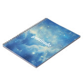 Blue Cloudy Journal de la Gratitude esthétique | R (Côté gauche)