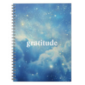 Blue Cloudy Journal de la Gratitude esthétique | R (Devant)